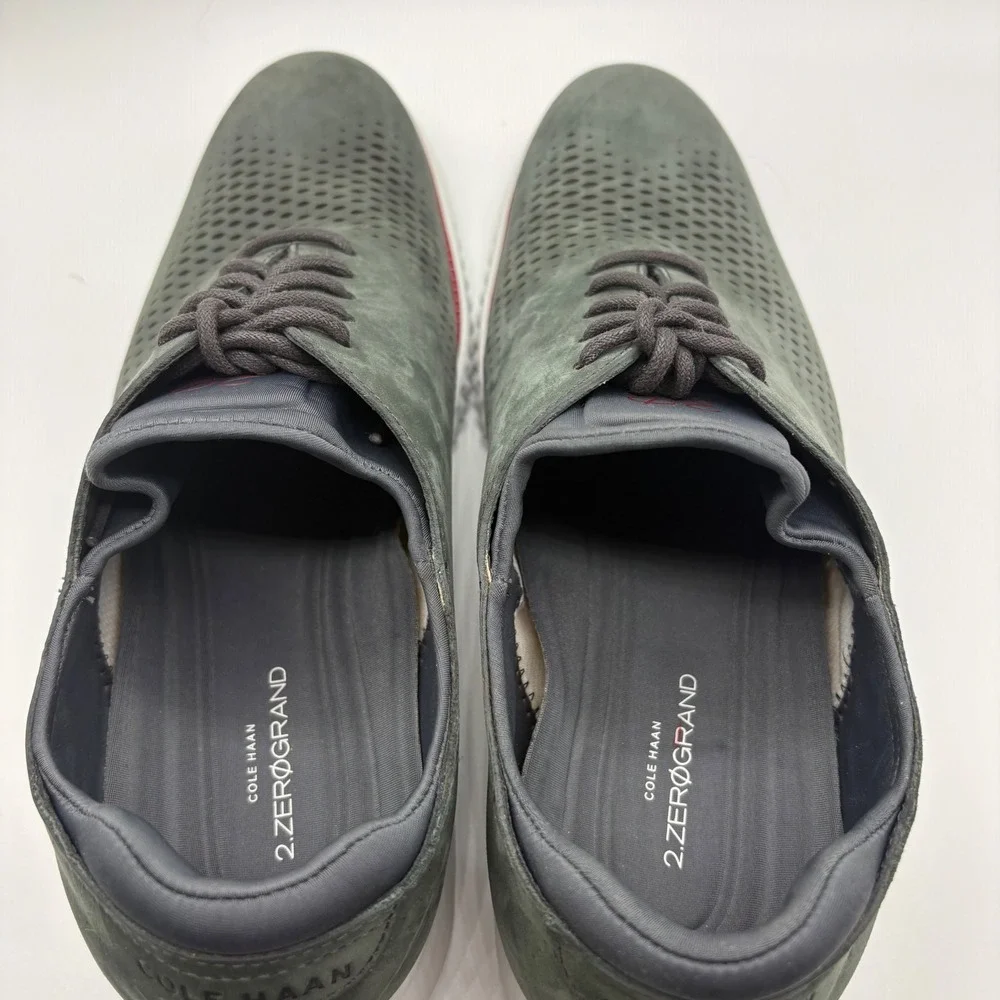 Cole Haan 2.Zerogrand Laser Wingtip Oxford Grey Nubuck Mens 11 M